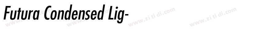 Futura Condensed Lig字体转换